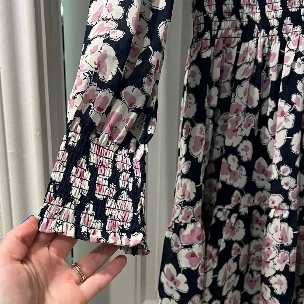 Abercrombie & Fitch Floral Mini Dress - Purple/Pink and Navy - Picture 2 of 5